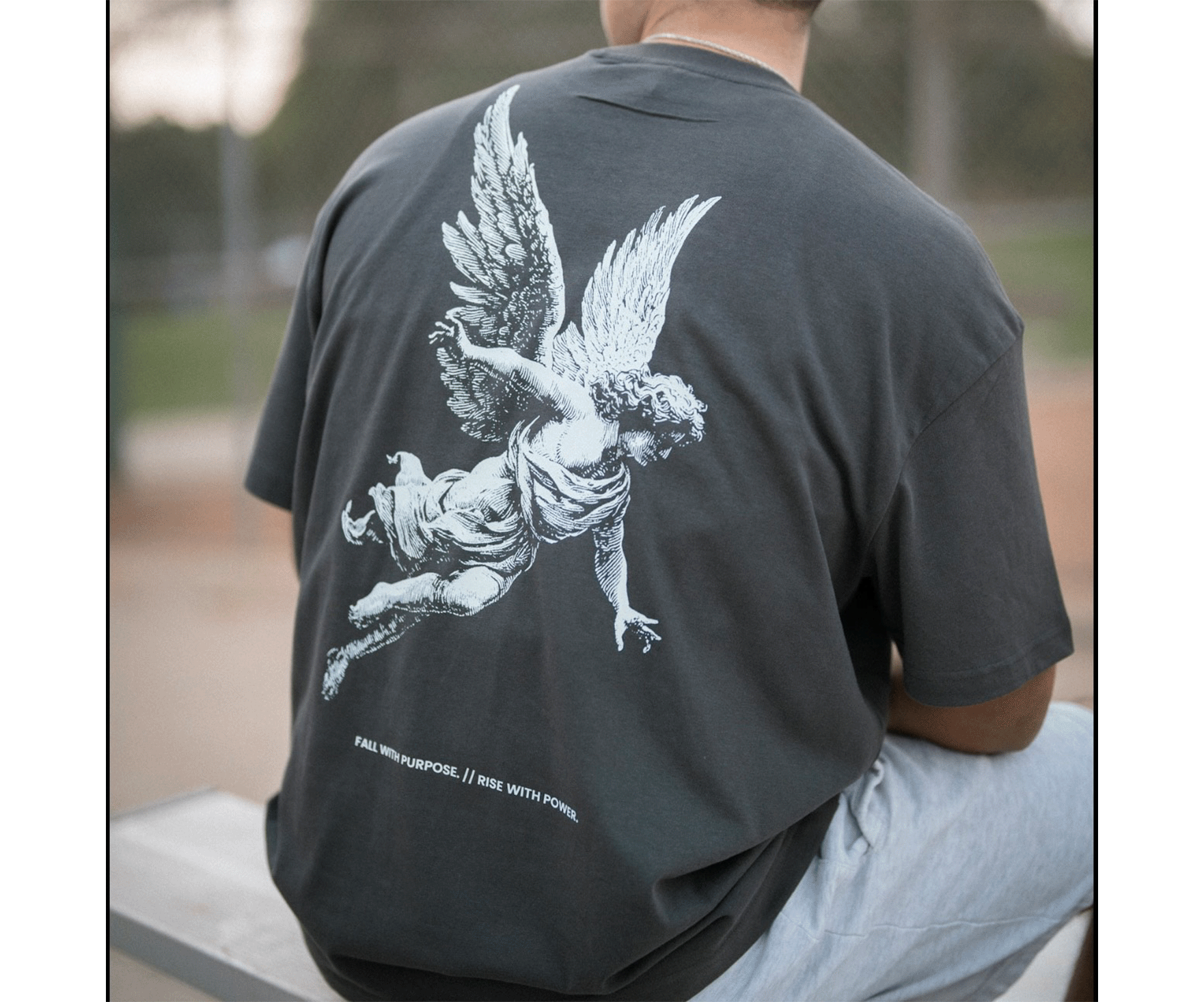 "Fallen Angel" Oversized Tee